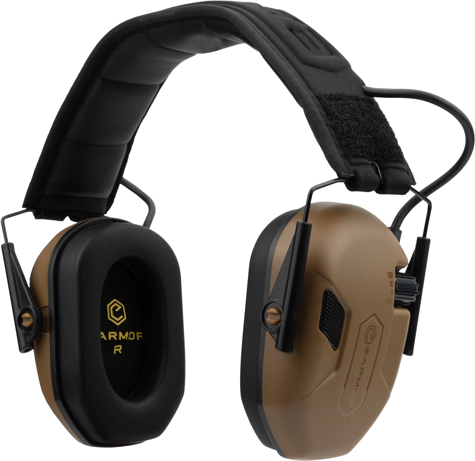 EARMOR M300A тактический шумоподавляющий наушник без Bluetooth, коричневый, спонжевые амбушюры