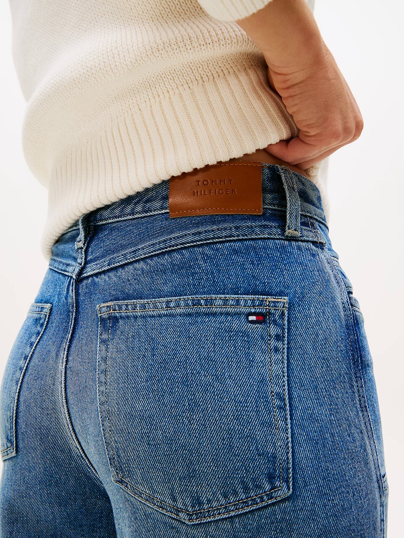 Джинсы широкие TOMMY HILFIGER, размер 32/28, синий — фото 1