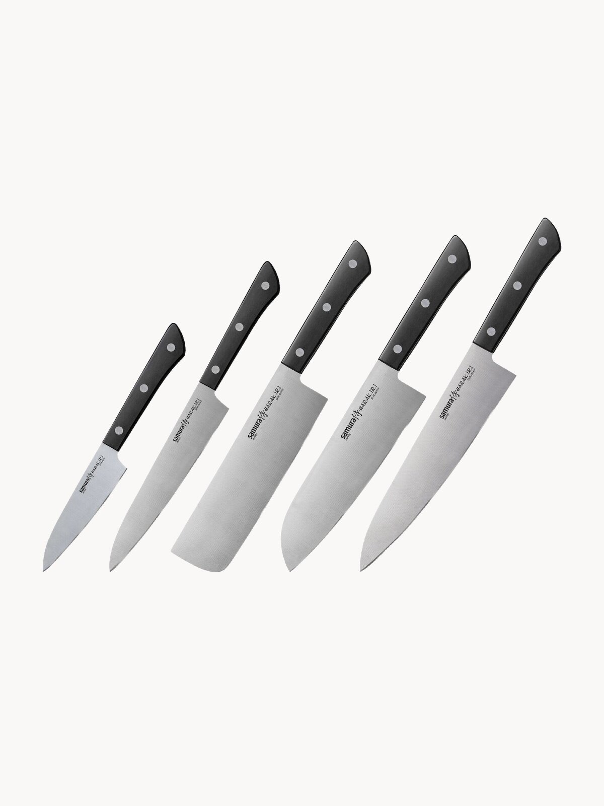 SHR 0250B K Набор ножей 5 в 1  Samura HARAKIRI  11 23 43 85 95  корроз  стойкая сталь  ABS пластик