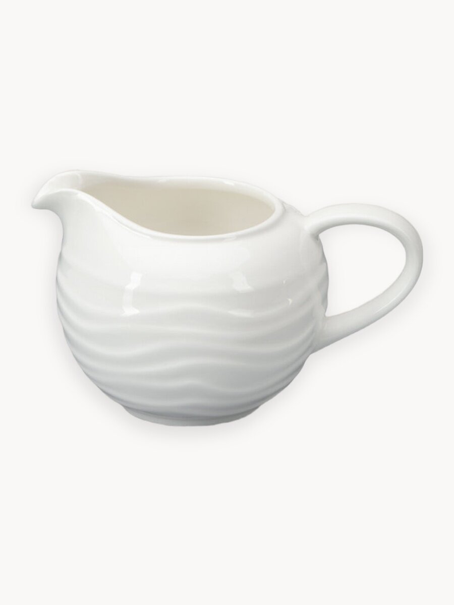 Молочник фарфоровый NADOBA, AURORA, соусник, объем 280 мл, белый