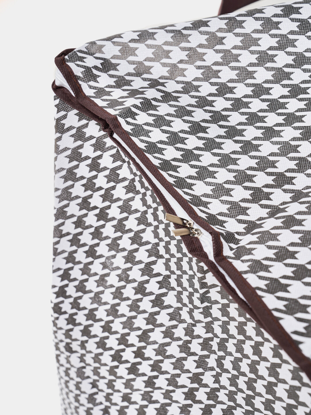 Органайзер-сумка, для хранения, универсальный, ручки, складная, белый, черный, 1 шт. — фото 1