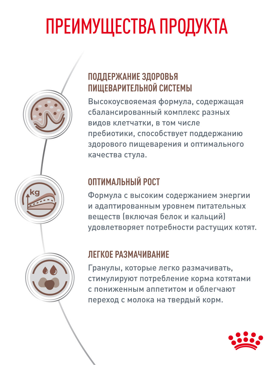 Сухой корм для котят Royal Canin Gastrointestinal Kitten при нарушениях пищеварения, 2 кг — фото 1