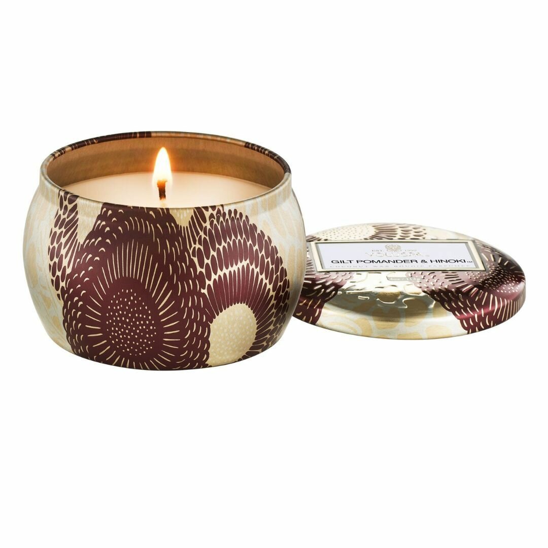 Ароматическая свеча Золотистый помандер и хиноки 113 гр
