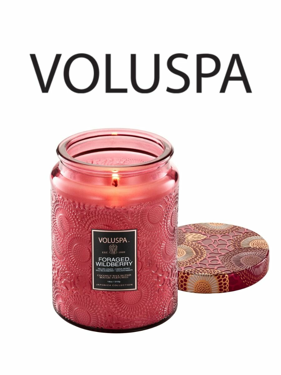 Ароматическая свеча VOLUSPA Дикие ягоды (Foraged Wildberry) 510 гр — фото 1