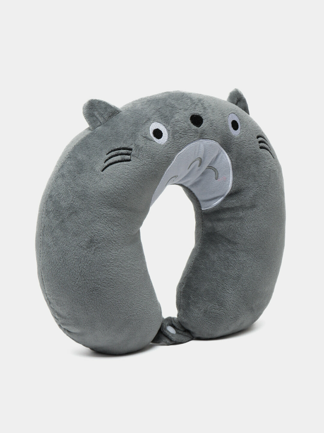 Дорожная подушка "Totoro", для шеи, воздушно-компрессионная, текстиль, 30x9х25 см