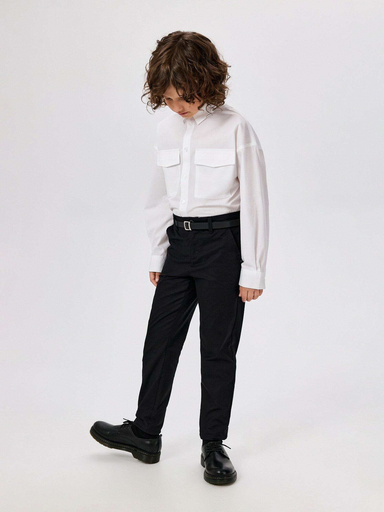 Брюки школьные Acoola, размер 128, черный