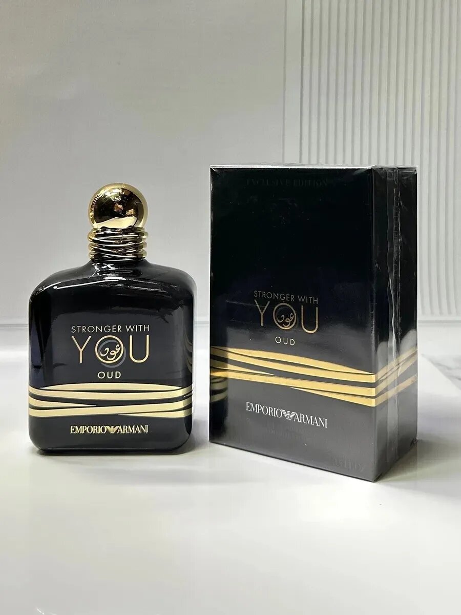 Парфюмерная вода для мужчин, мужские духи Emporio Armani Stronger With You Oud Giorgio Armani, 100 мл