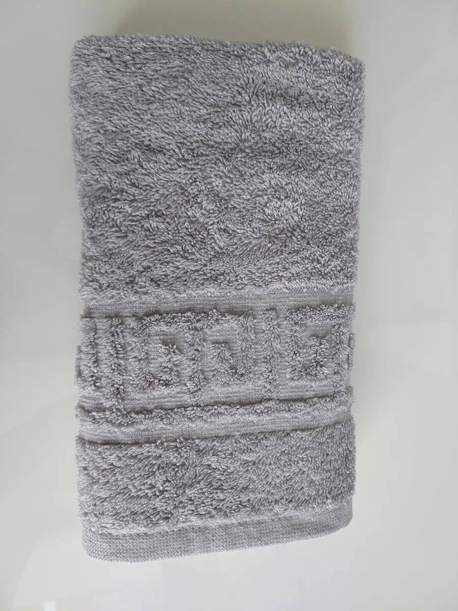 Полотенце махровое 40*70 см (430гр) серое — фото 1