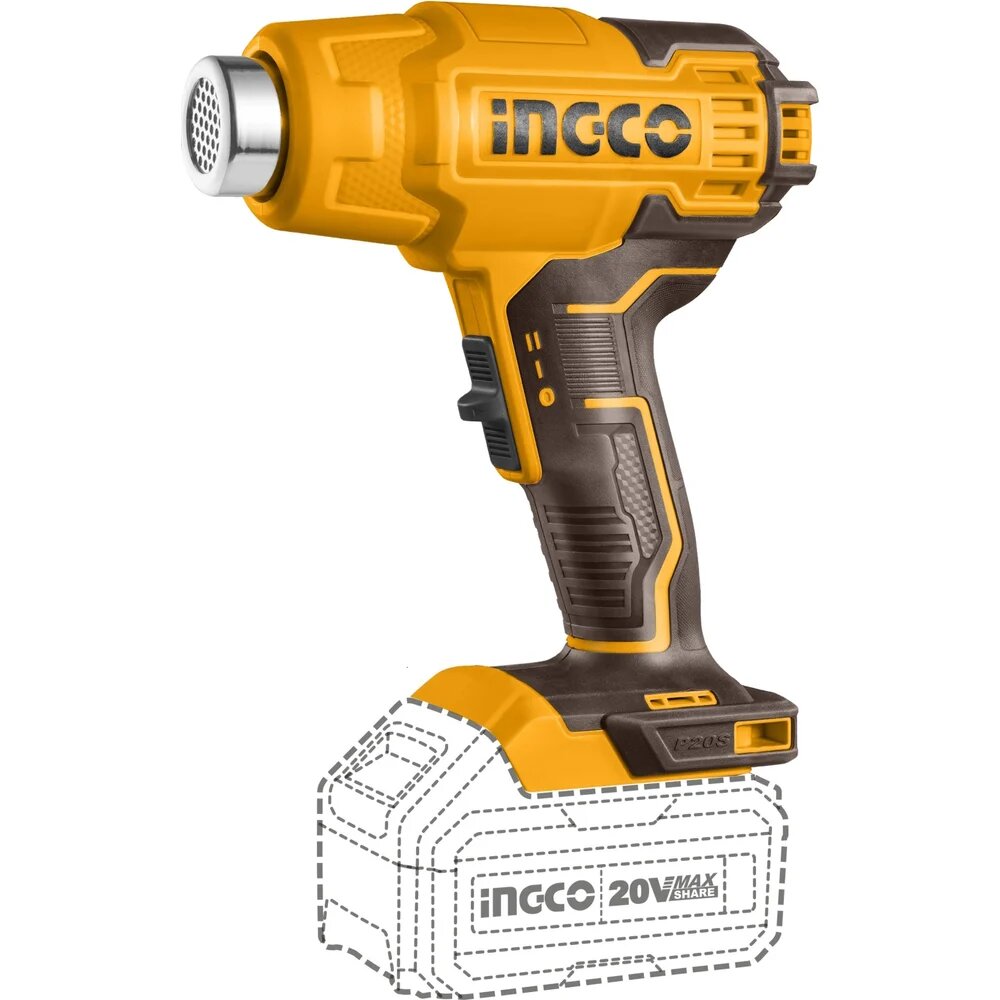 INGCO Фен аккумуляторный 20 В SUPER INDUSTRIAL 1xАКБ 4.0Ач и ЗУ кейс HGLI20025