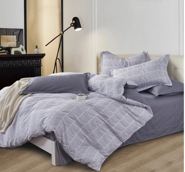 Постельное белье Розовые сны, 2спальный с простыней на резинке 160*200, сатин, хлопок, с наволочками 50х70 2шт. и 70х70 2шт, СК-807-2сп-4нав-160