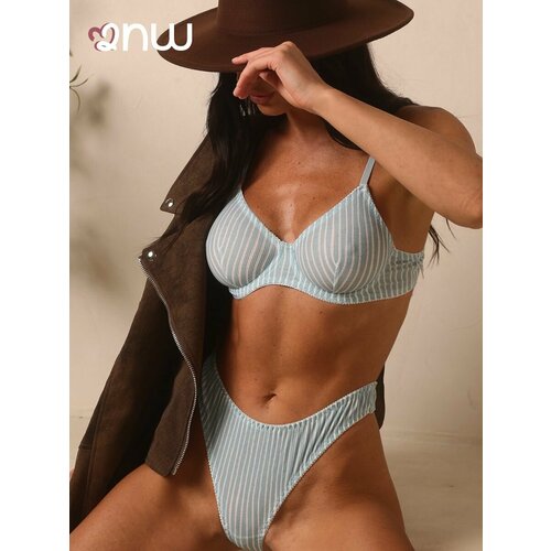 фото Комплект нижнего белья 2night wear, размер xs, голубой/синий