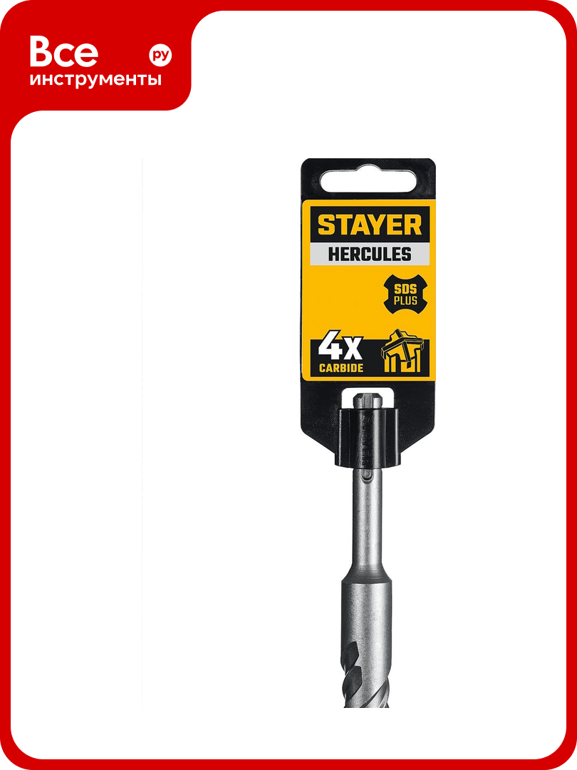 Бур STAYER Hercules-4Х 10x600 мм SDS-plus 29290-600-10