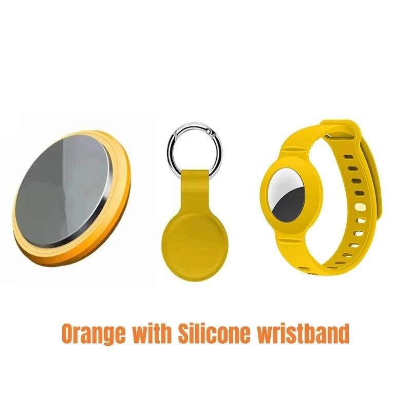 Xiaomi Mini Smart Anti-Lost Tracker Напоминание для домашних животных Детская сумка Кошелек 5G Bluetooth GPS Устройство Air Tag Finder Локатор слежения, Orange Set