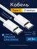 Плетеный кабель Type C - Type C, 2 метра для iPhone 15, 16 Pro Ma...