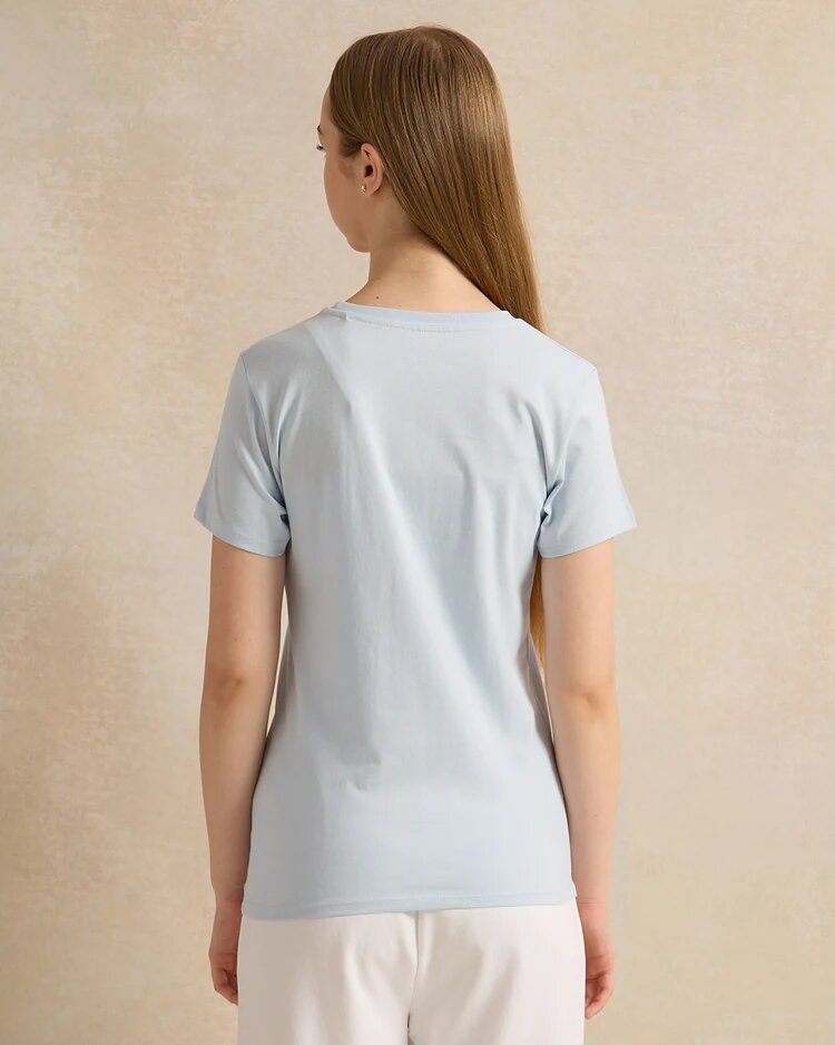 Футболка REDTAG, размер 9-10 лет, синий — фото 1