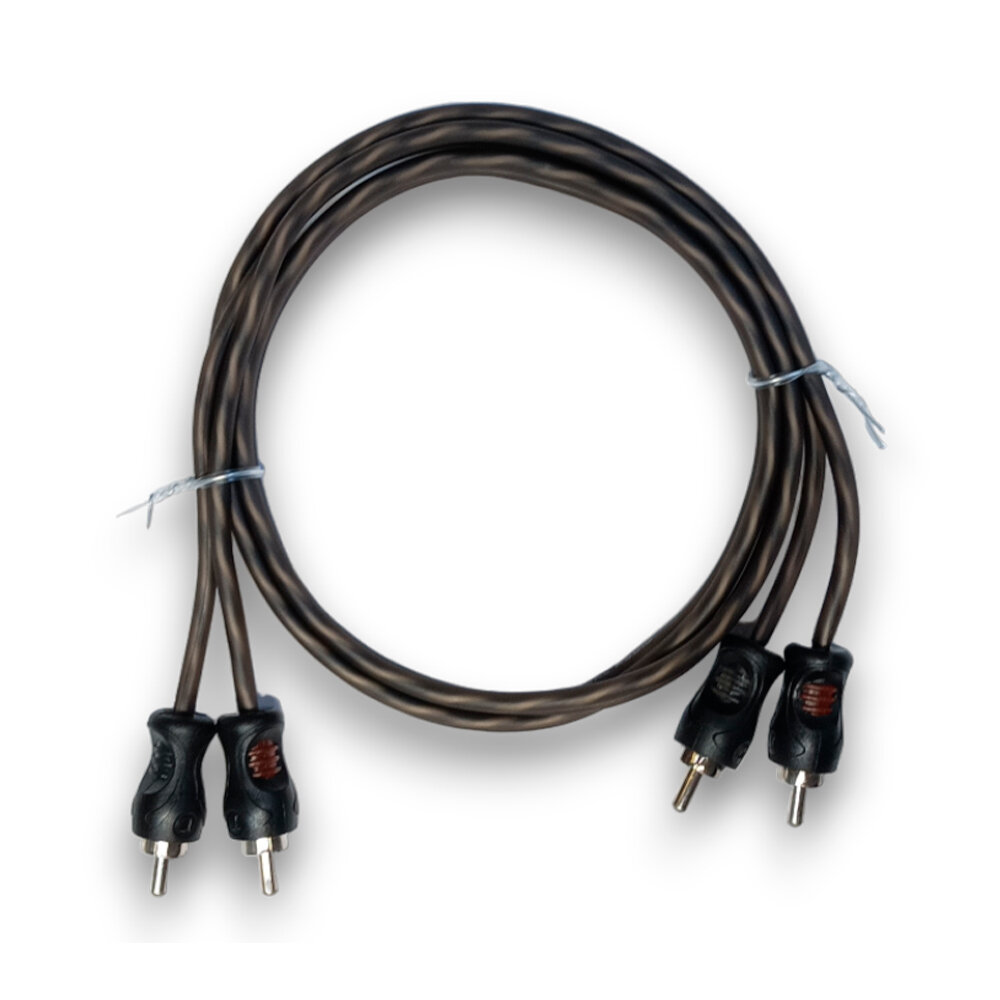 Межблочный кабель Global Audio EPLS-RCA 1M, двухканальная передача, длина 1 м — фото 1