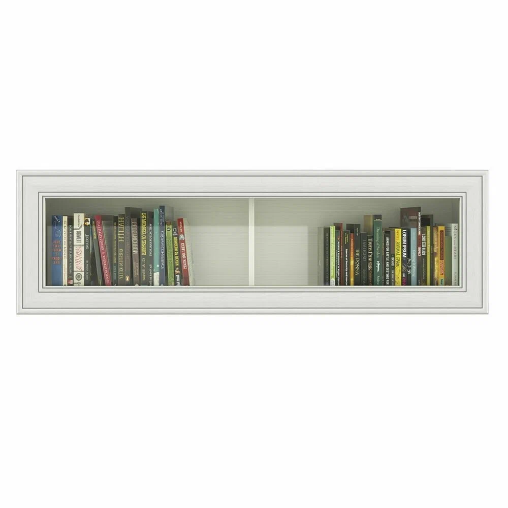 Полка навесная Anrex TIFFANY 1V, 23.7 x 130 x 39.8 см, цвет: вудлайн кремовый