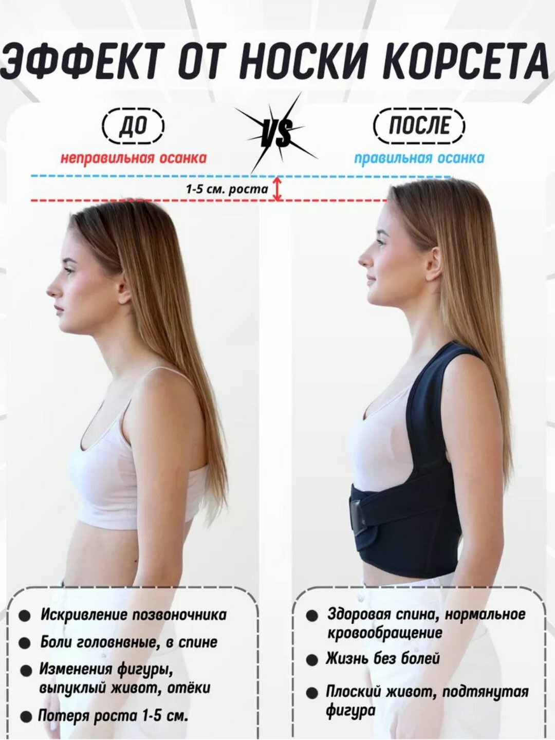 Корректор осанки для спины корсет ортопедический , Корсет для женщин осанка унисекс