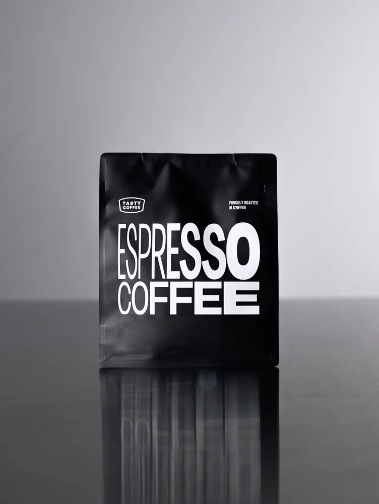 Кофе для эспрессо Бразилия Серрадо Tasty Coffee, в зёрнах, 250 г — фото 1