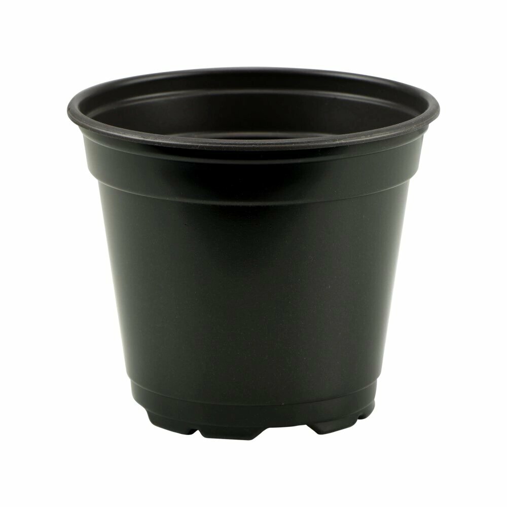 Горшок пластиковый технологический - набор 3 шт черный d-11 см h-95 см 042 л.