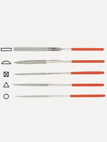 Изображение товара Набор надфилей алмазных 140х50х3мм 5 предметов STARTUL Profi (ST4046-5)