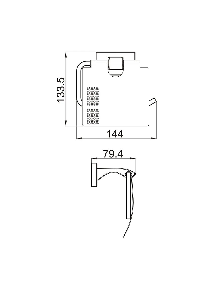 Бумагодержатель настенный GAPPO G0703 — фото 1