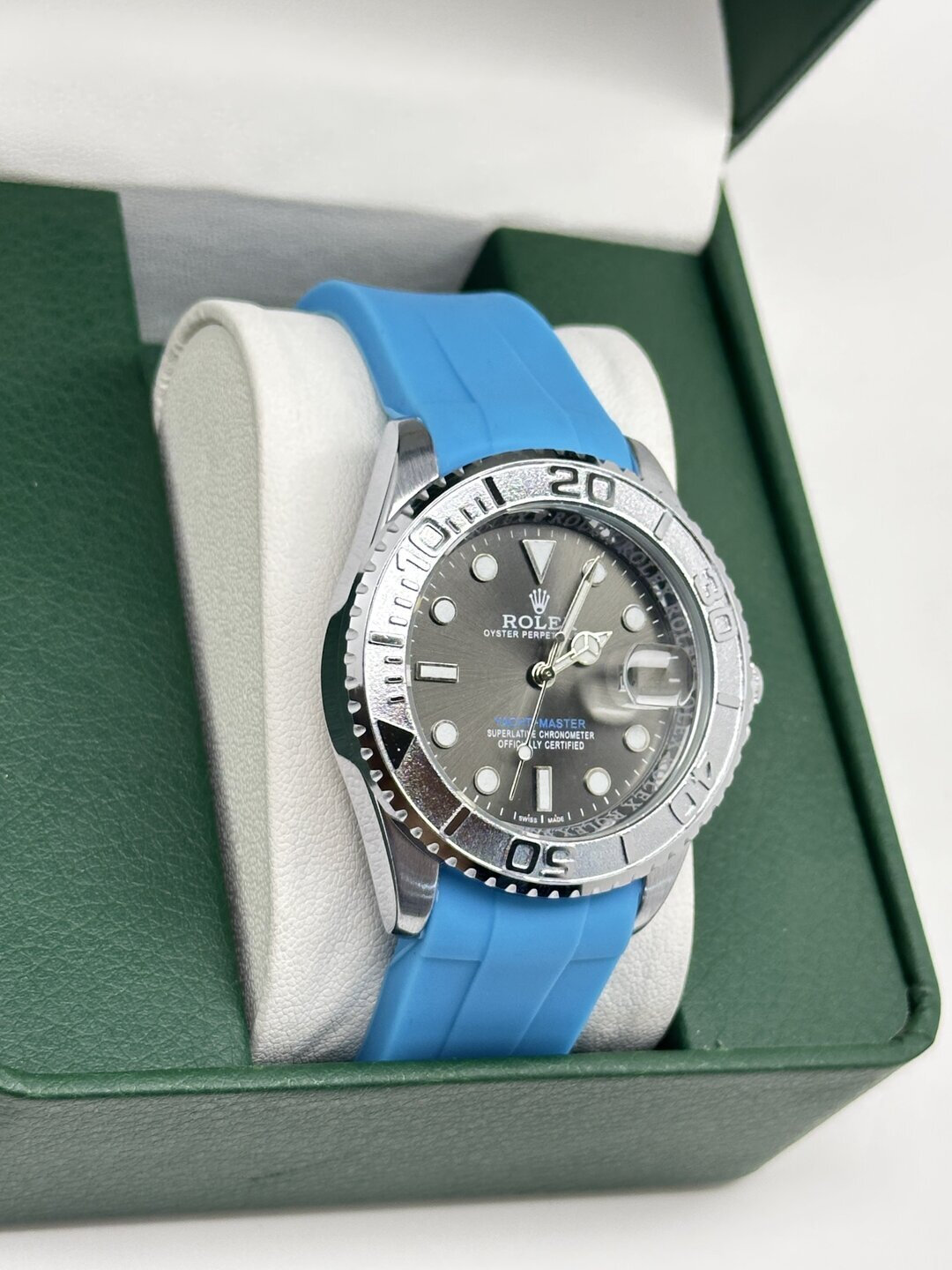 Наручные часы, голубой, — фото 1