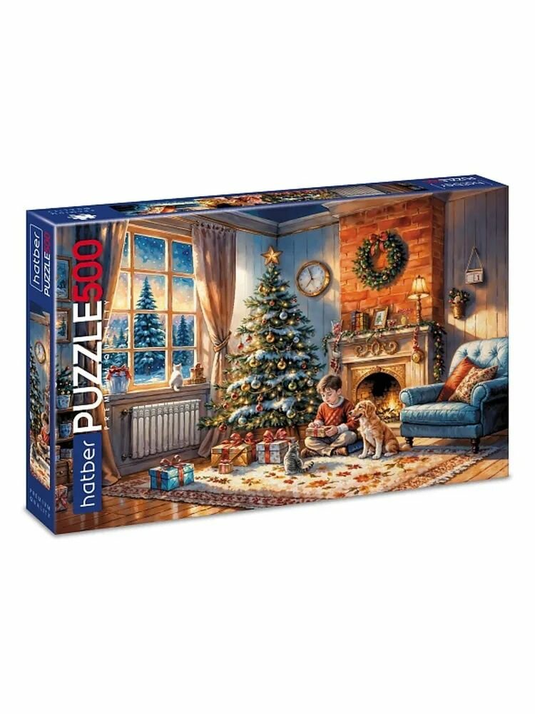 Пазлы новогодние Hatber 500 деталей  Магия праздника  Premium  35216