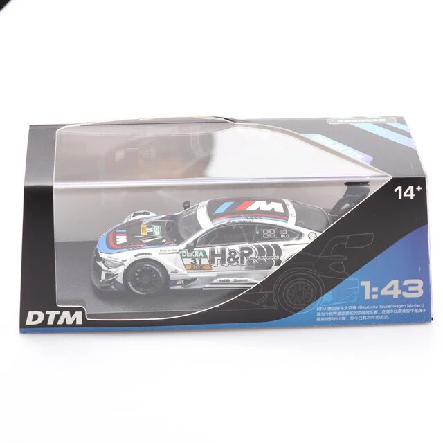 1:43 M4 DTM с демонстрационной коробкой, литые игрушечные машинки, модель автомобиля, миниатюрная модель автомобиля для детей