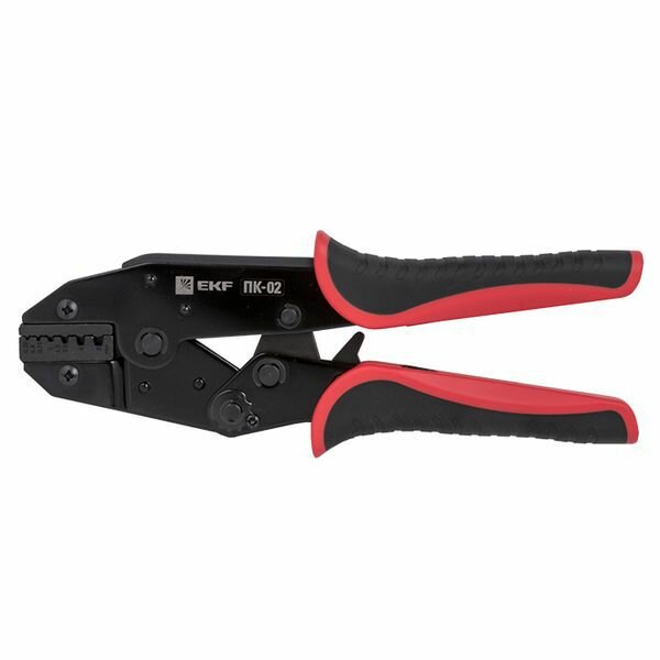 Пресс-клещи ПК-02 0.25-6.0кв. мм НШвИ НШв Expert, EKF PK-02-EXP (1 шт.)