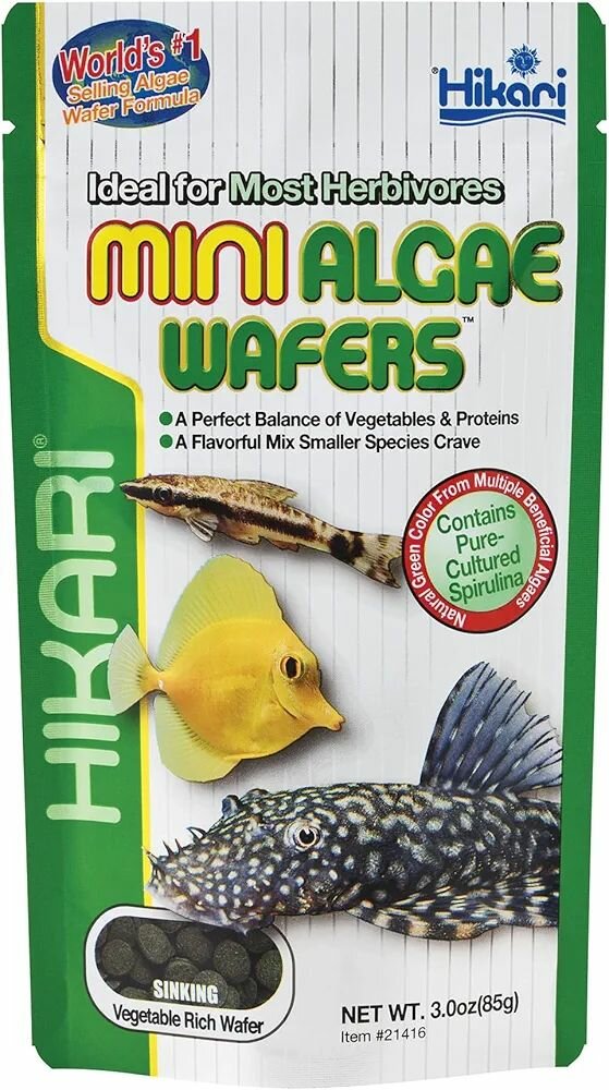 Корм для донных рыб Hikari Tropical Mini Algae Wafers, 85г