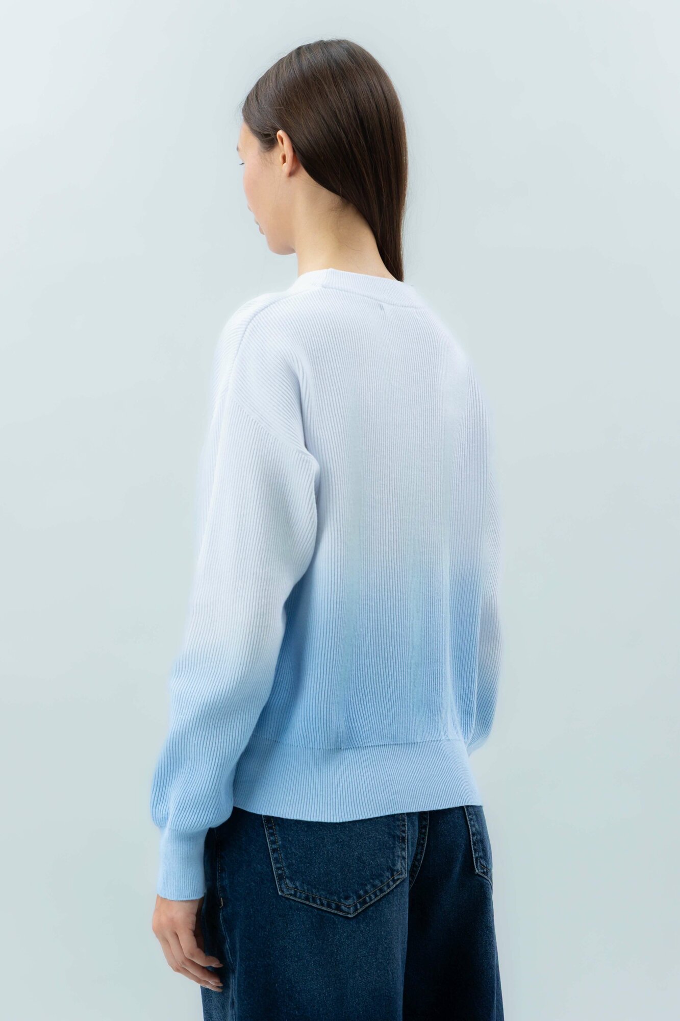 Джемпер TERRA PRO, размер S, white/blue — фото 1