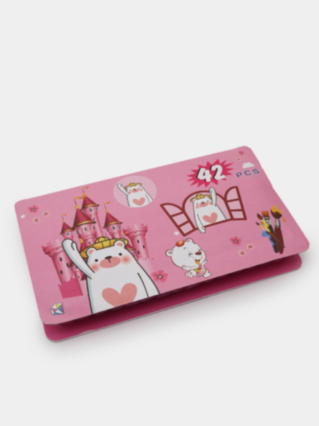 Набор для рисования 42 предмета, цветные карандаши и краски для детей