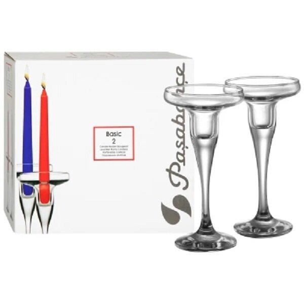 Подсвечник PASABAHCE бейзик 44021 170мм 2шт 2х8 1071517