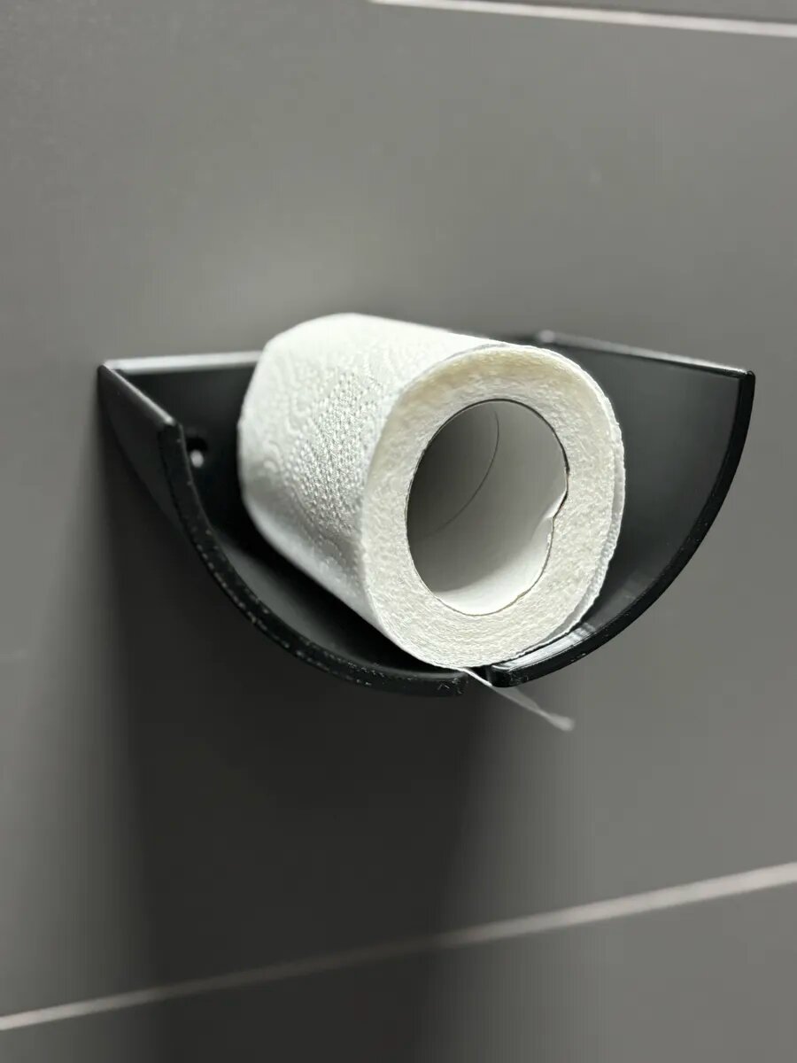 Диспенсер для туалетной бумаги в виде чашки, черный, компактный