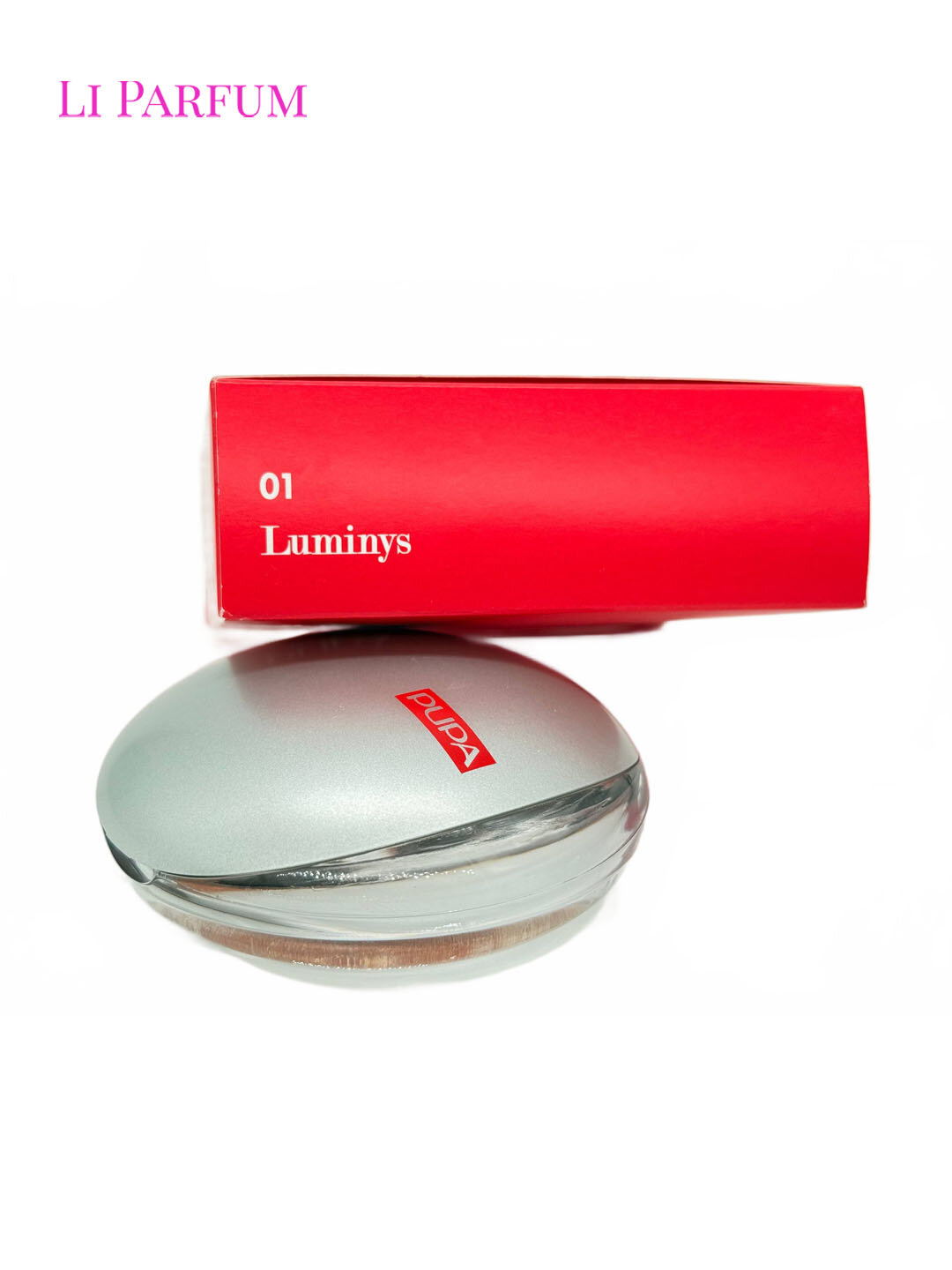 PUPA Milano Luminys пудра запеченная для лица тон №01 — сатиновый эффект, натуральный финиш, стойкая, компактная — фото 1