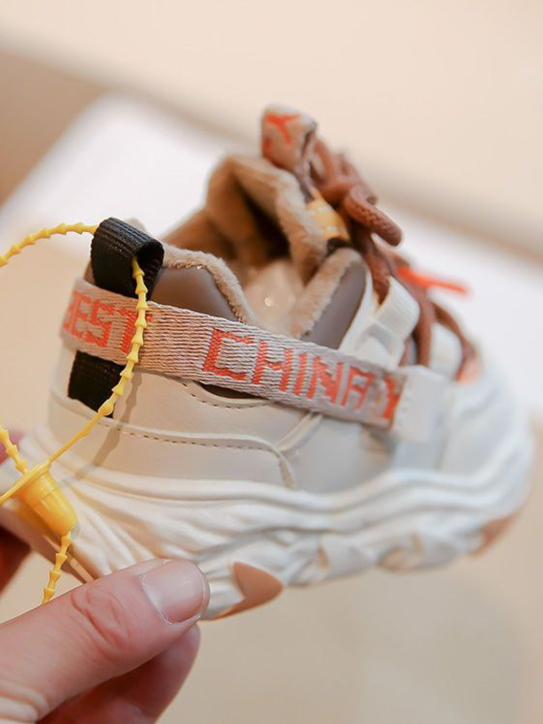 Кроссовки, размер 25, бежевый — фото 1