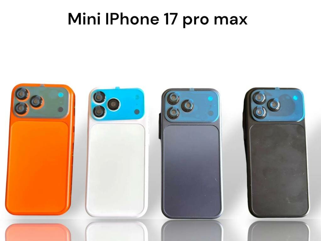 Смартфон Apple iPhone 17 Pro Max COPY MINI, 6GB/128GB, NFC, Wi-Fi, сканер барометр, голубой