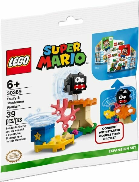 Lego 30389 Super Mario Фаззи и грибная платформа