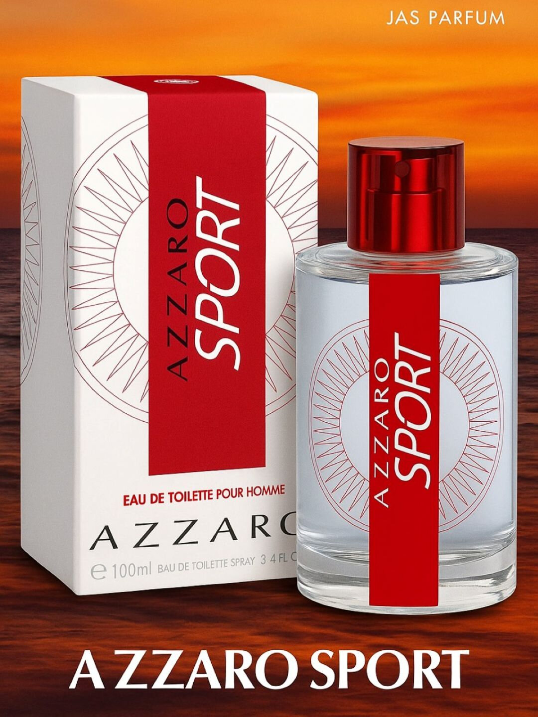 Туалетная вода Azzaro "Sport", для мужчин, восточные ноты, 100мл