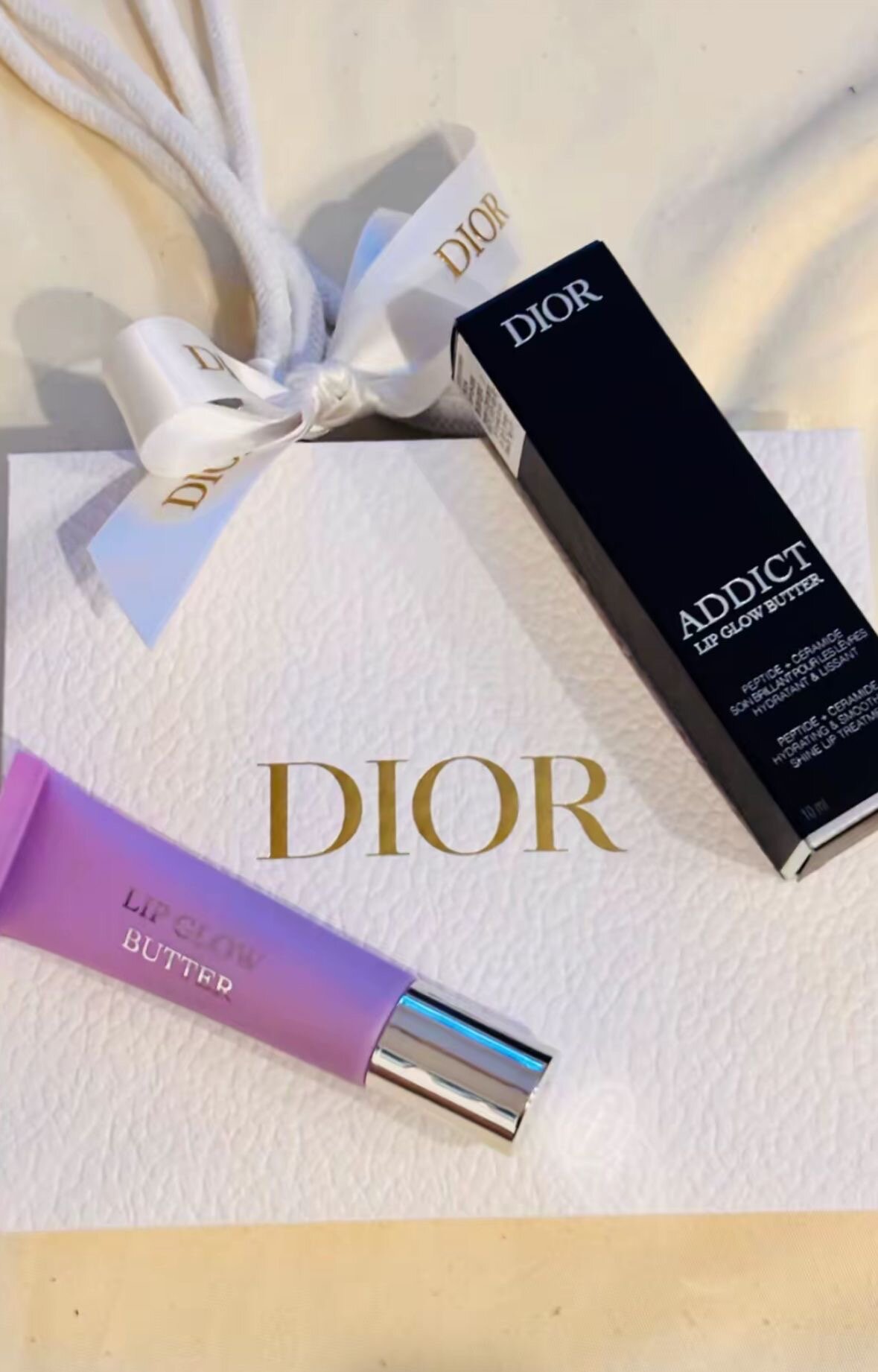 Блеск-бальзам Dior Lip Glow Butter (102 Glazed Lavender), увлажняющий, 10мл