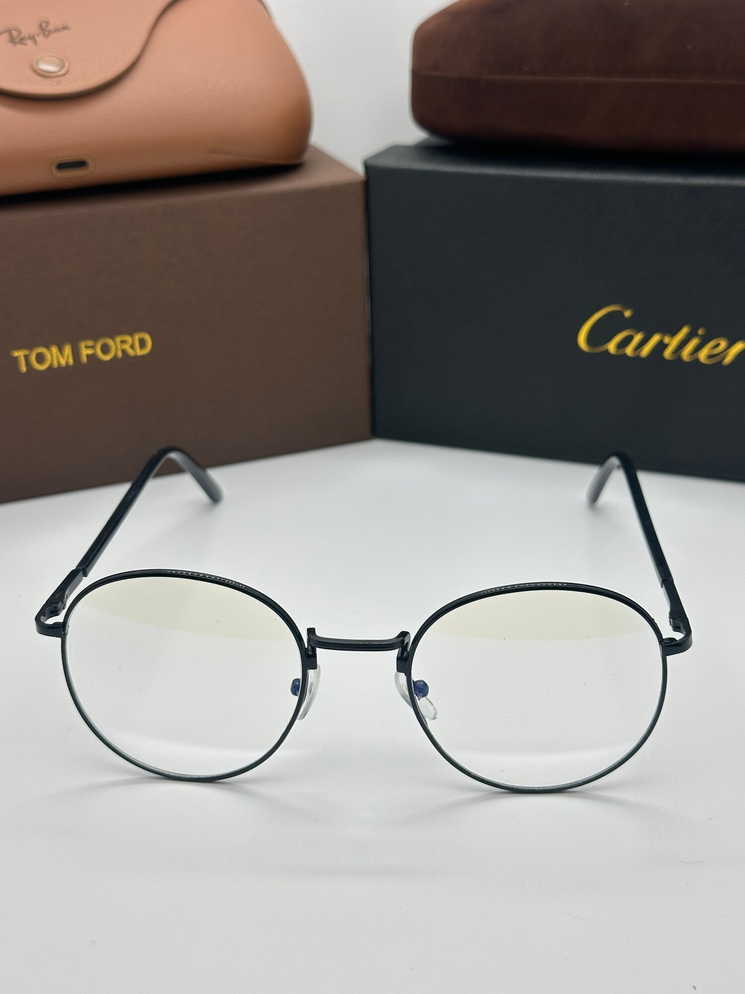 Очки компьютерные, ободковые, линзы антибликовые, защита от синего света