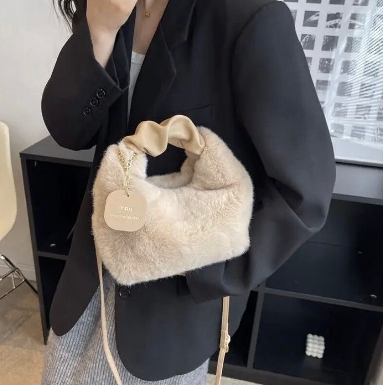 Сумка  женская сумка, фактура гладкая, белый, — фото 1