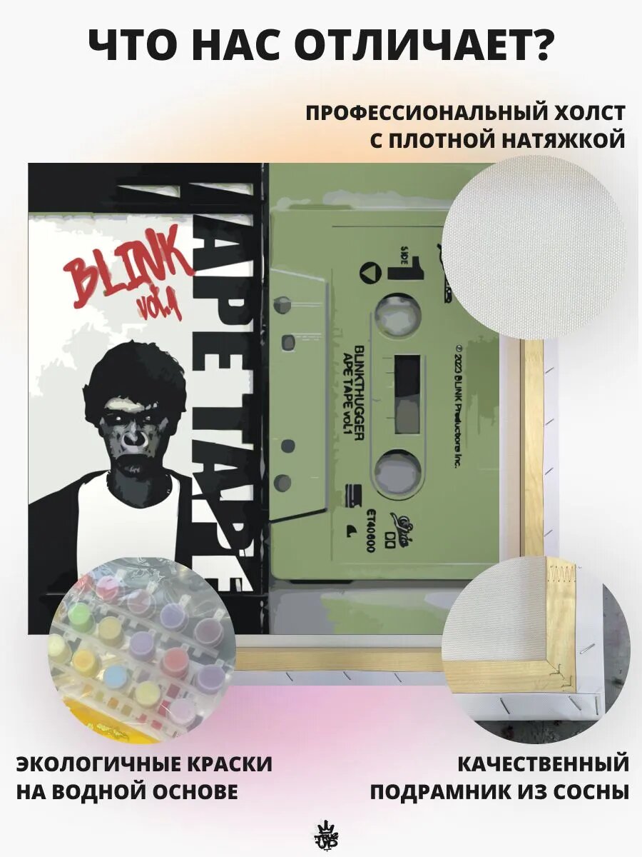 BLINK картина по номерам на холсте — фото 1