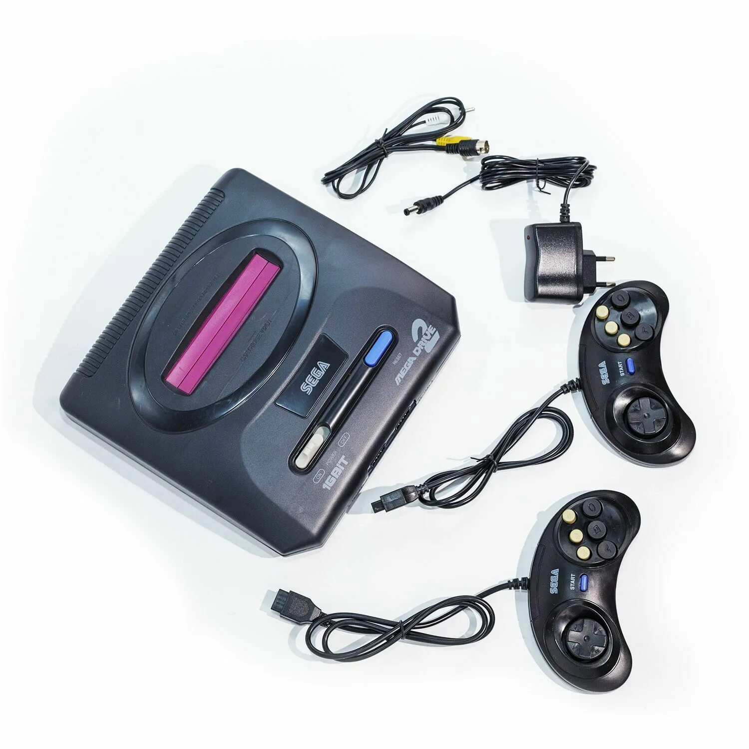 Игровая консоль Миланфурд, ретро, 2 геймпада, 55 игр, проводное подключение, черная