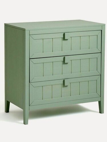 Изображение товара Комод для одежды, 75х35х90, Carlos, из сосны, 3 ящика, эвкалипт, Dipriz