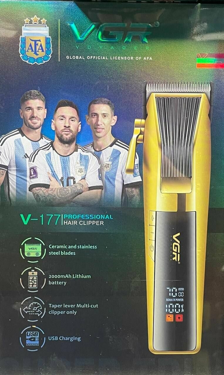 Машинка для стрижки волос, V 177, с регулировкой длины, от USB