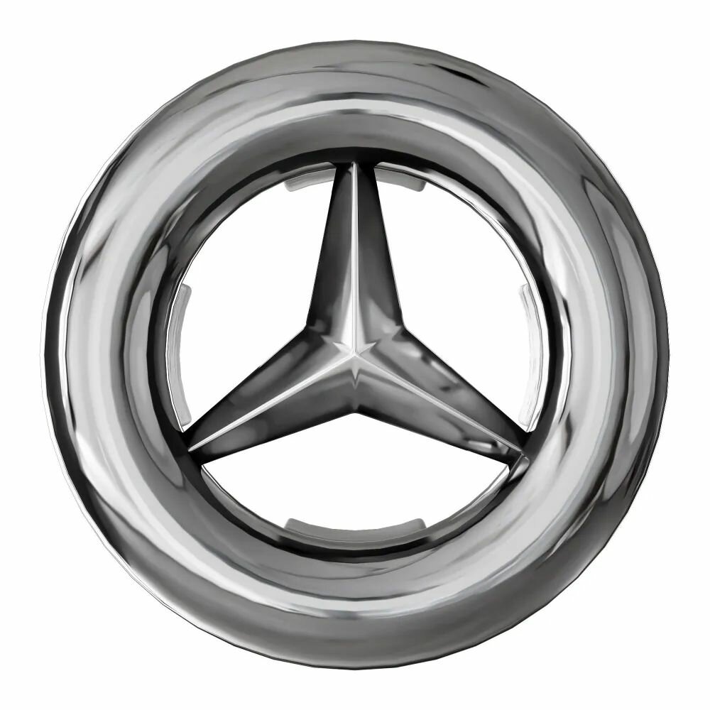 Заглушка на перелив для раковины Звезда, хром, обрамление для переливного отверстия круглое