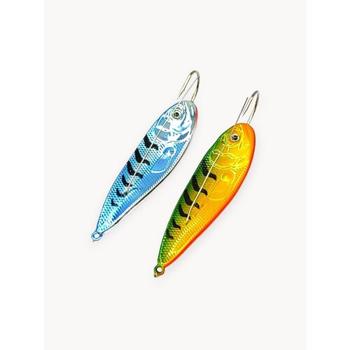 Блесны незацепляйки шумовые Minnow Spoon 9см 25гр 2штуки / Набор колебалок для рыбалки незацепляйки на щуку