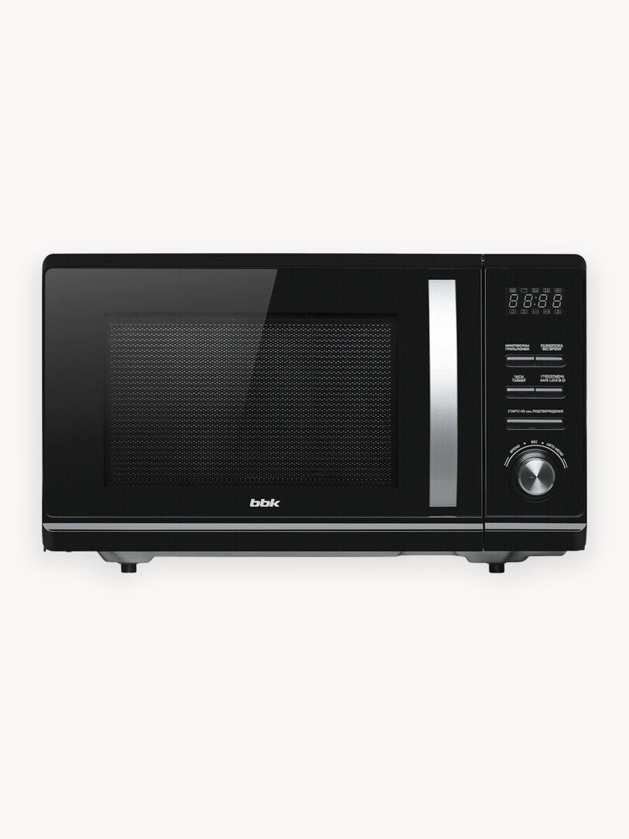 Микроволновая печь с грилем BBK 23MWG-851T/B черный, объем 23 л, мощность 800 Вт